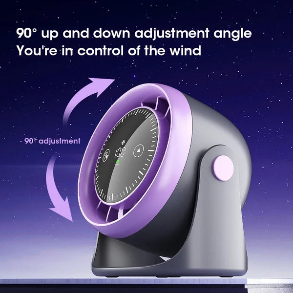 Portable Desk Fan with Display