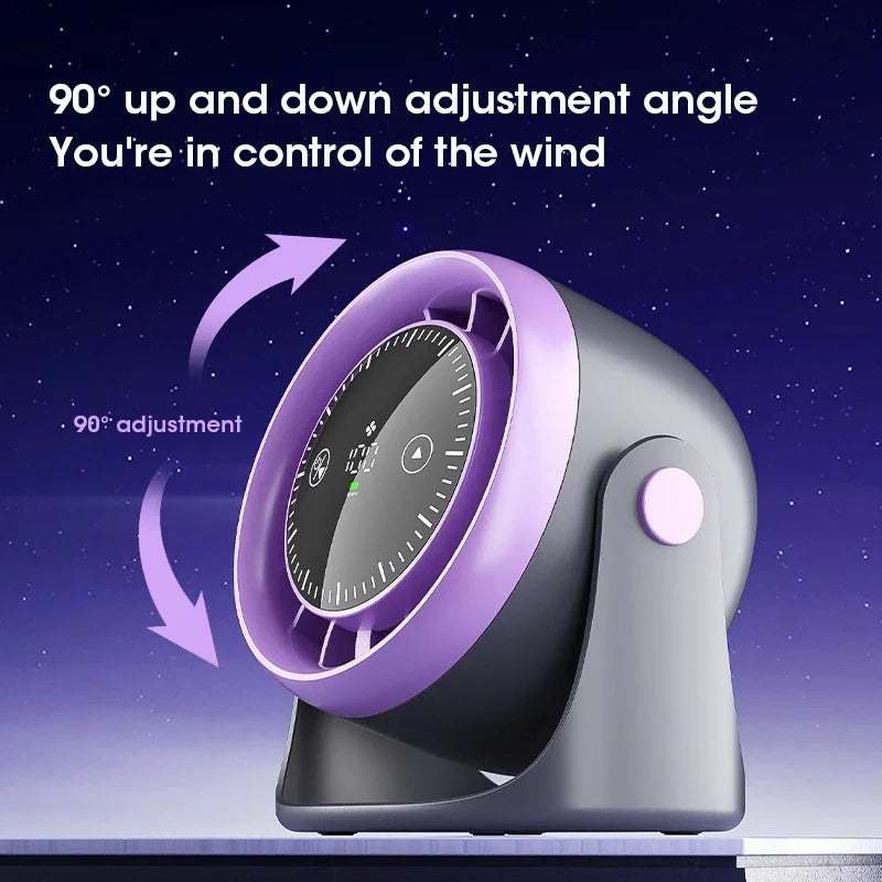 Portable Desk Fan with Display